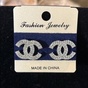 Fashion Jewelry Glittering Silver Earrings